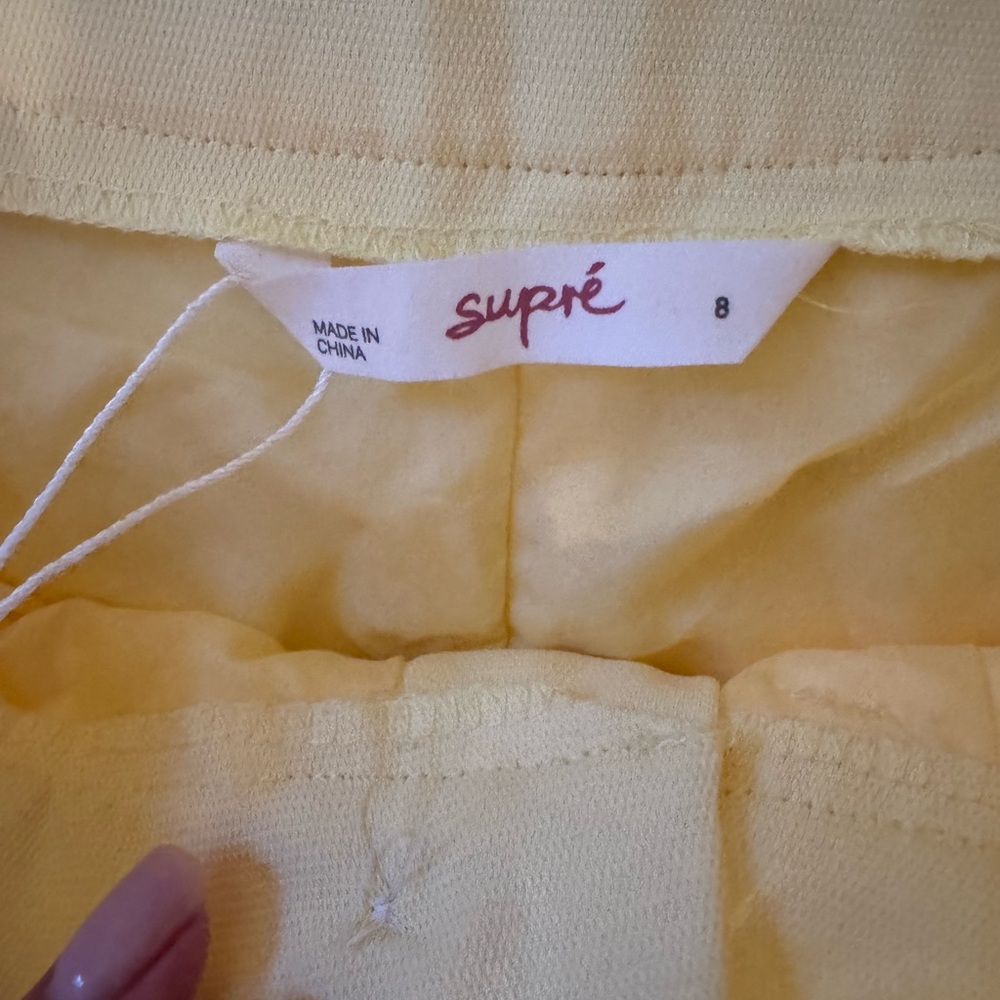 SUPRE Crips Yellow Wide Leg PANTS - Picture 6 of 10